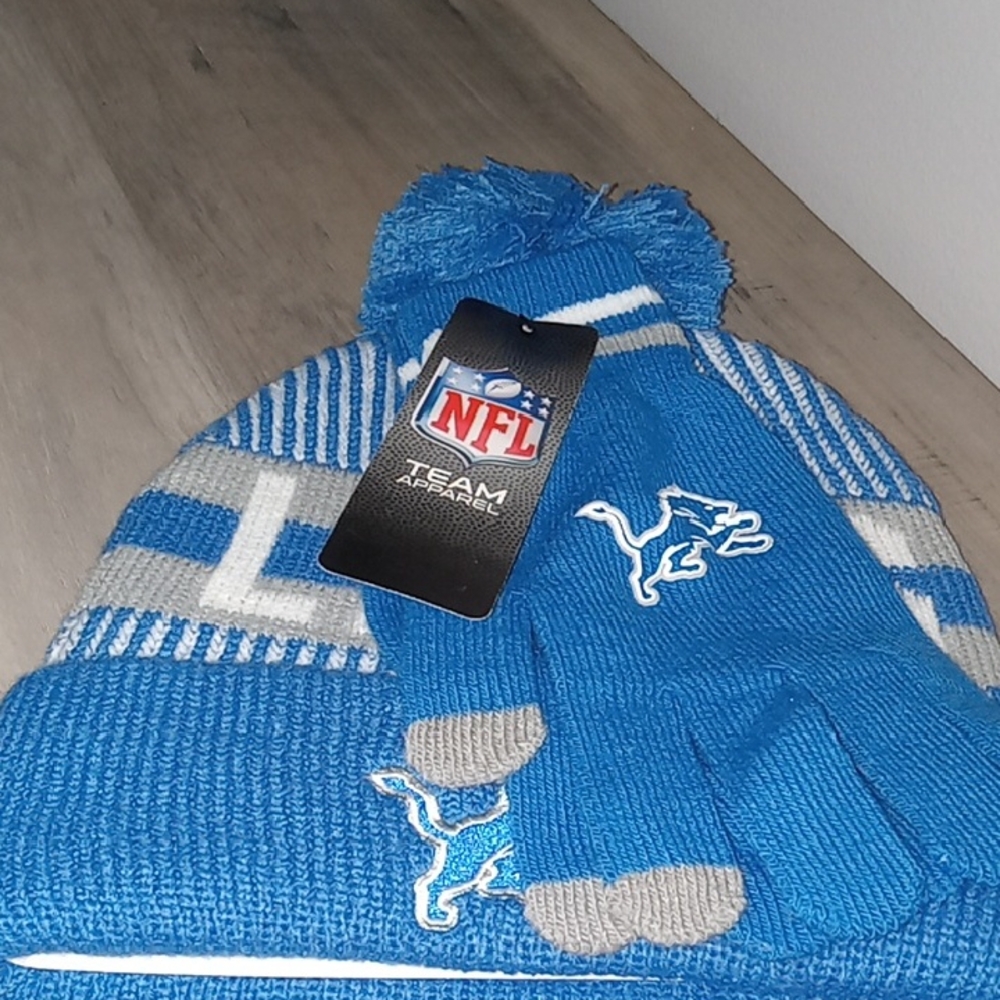NFL Detroit Lions Hat Set 🏈🏈🏈💙💙💙🩶🩶🩶